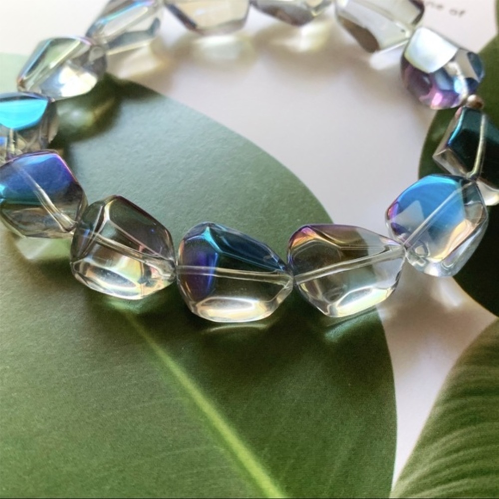 Iridescent Beaded Bracelet